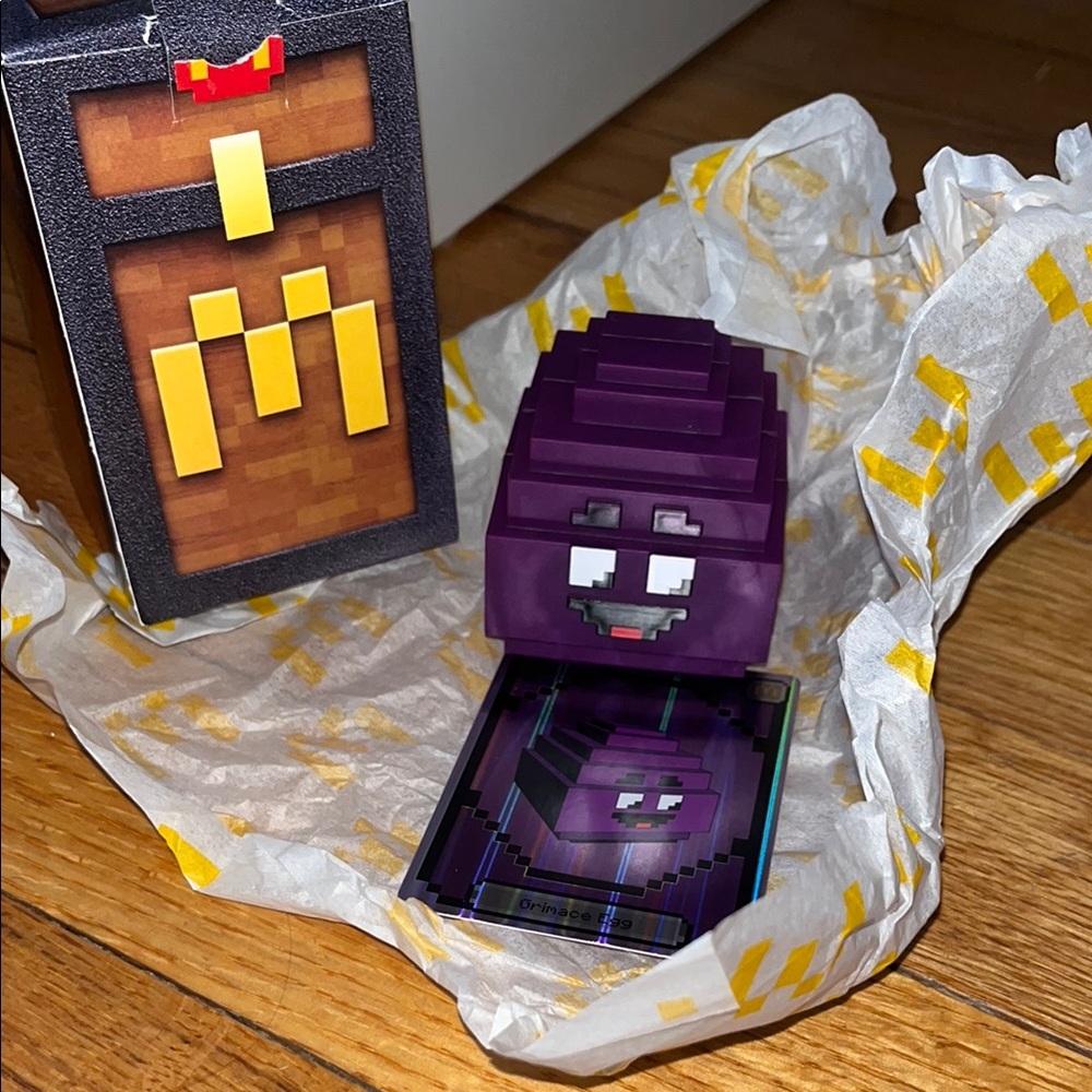 McDonald's Purple Toy with Yellow Accents